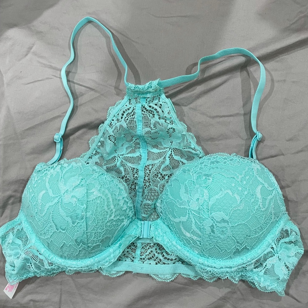 Pink lace bra mint color 32B